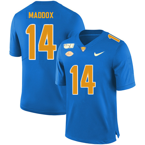 2019 Men #14 Avonte Maddox Pitt Panthers College Football Jerseys Sale-Royal